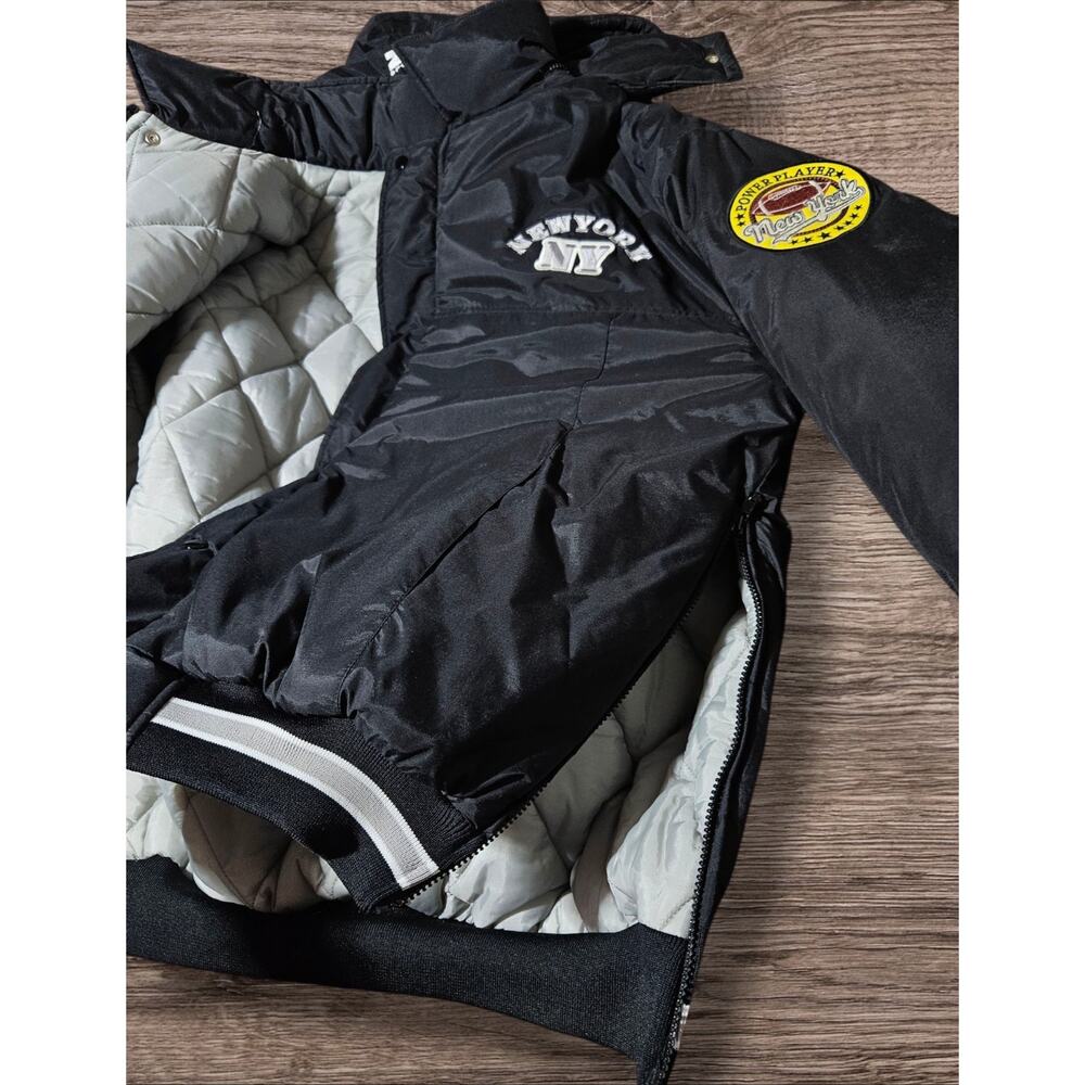 New York 1990s DEADSTOCK Bomber Jacket Vintage Zam ZZ Sports Football NFL 2XL - Picture 6 of 16